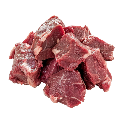 Diced boneless beef