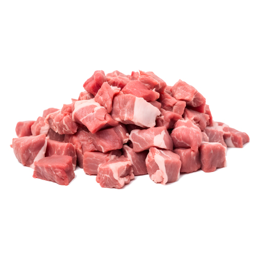 Diced meat